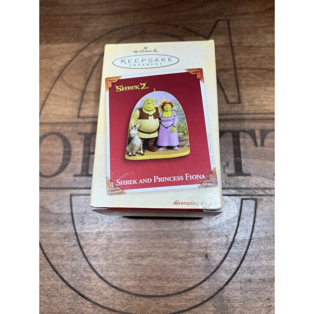 2005 Hallmark Keepsake Ornament Shrek And Princess Fiona‎ With Donkey Shrek (K)